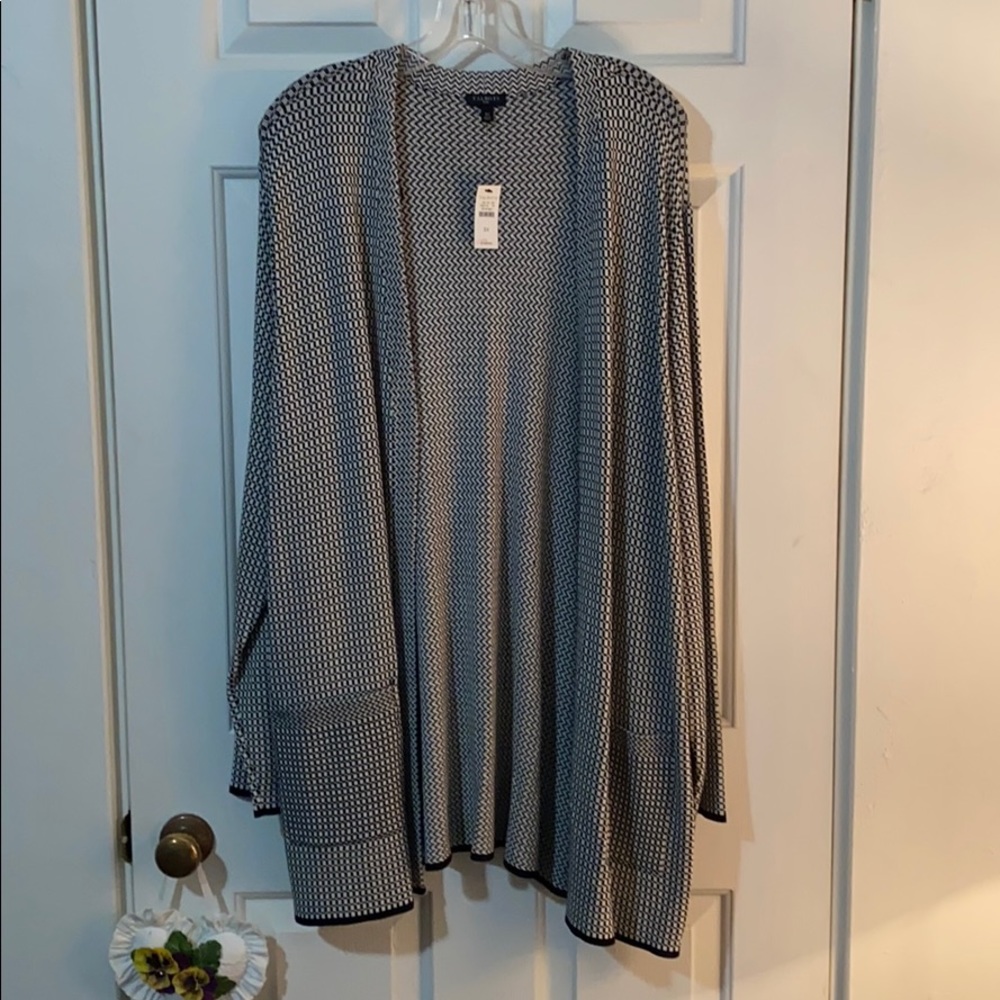 Talbots long knit cardigan, NWT